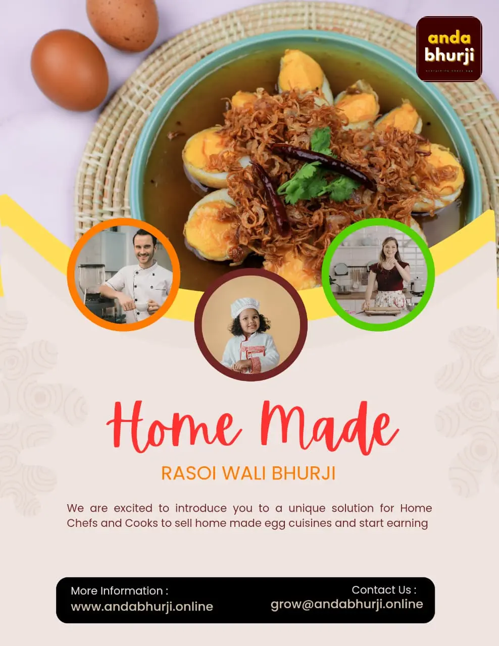 Rasoi Wali Bhurji : Sell Home cuisines : AndaBhurji online